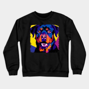 Rottweiler Pop Art - Dog Lover Gifts Crewneck Sweatshirt